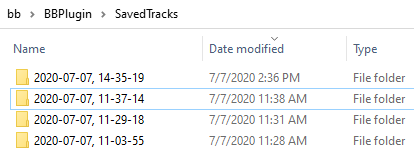 Saved Tracks folder